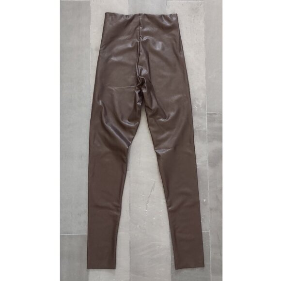 NWOT Commando Perfect Control faux leather leggings - espresso - M - Picture 6 of 10